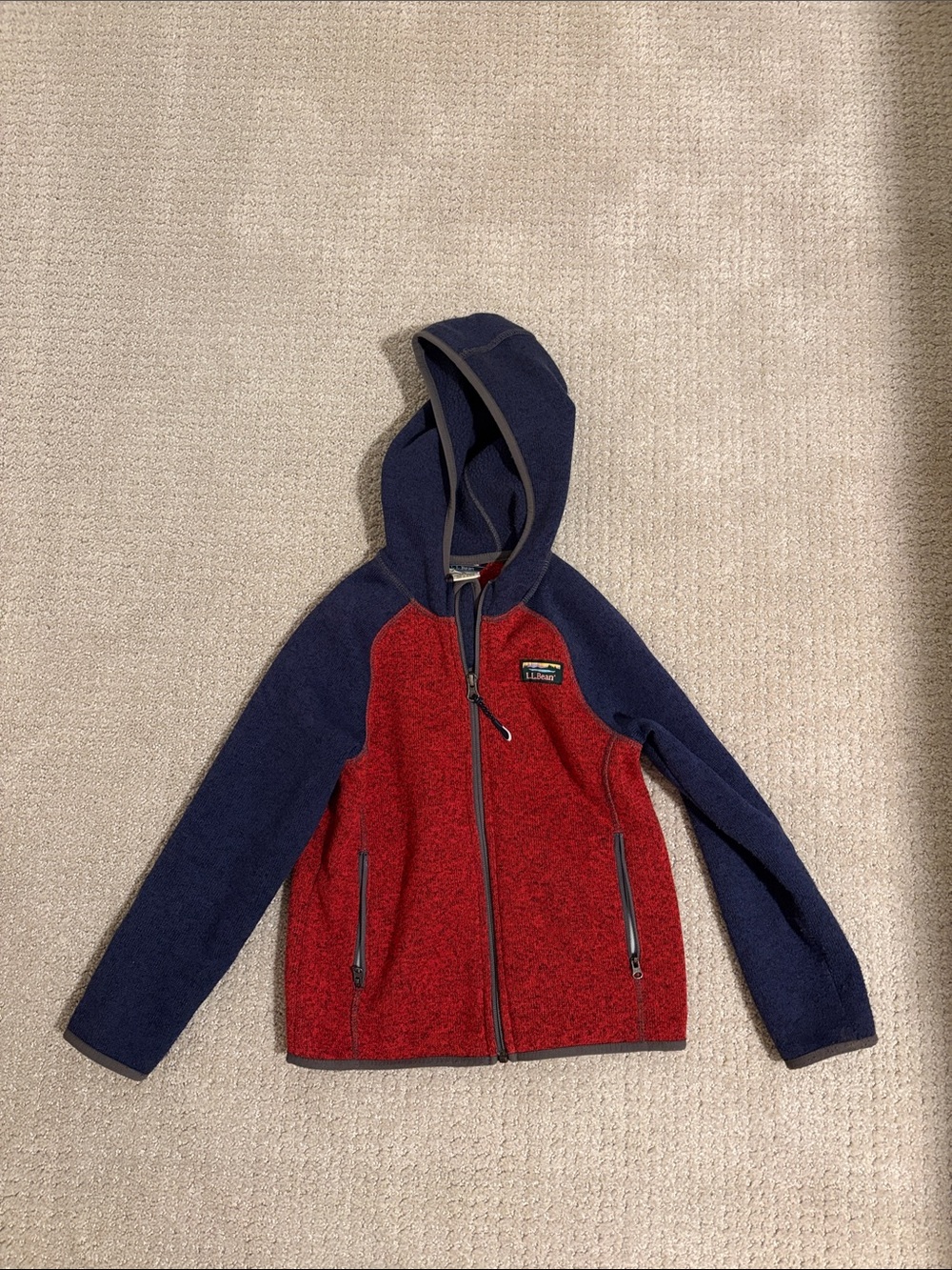 L.L. Bean zip-up hooded fleece